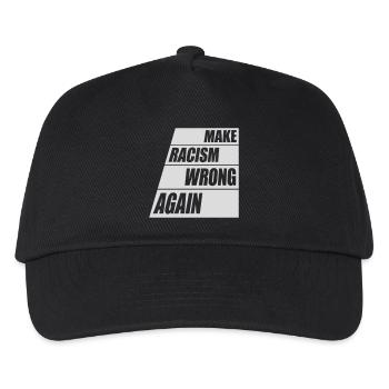 make racism wrong again - Kids’ Baseball Cap - black - Front