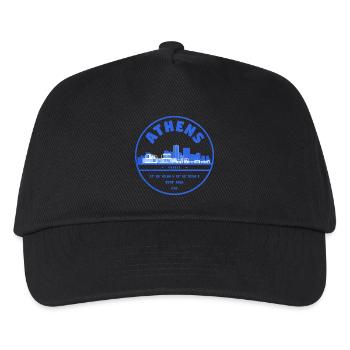Athens Skyline Stamp - Kids’ Baseball Cap - black - Front