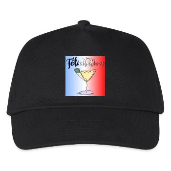 Aperitif - Congratulations - France Cocktail - Kids’ Baseball Cap - black - Front