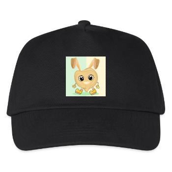 Lapin de Pâques aux pois chiches - Casquette de baseball Enfant - noir - Devant
