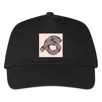 Graphic pattern - Kids’ Baseball Cap - black - Front