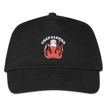Octopus Chef de Cuisine - Kinder Basecap - Schwarz - Vorne