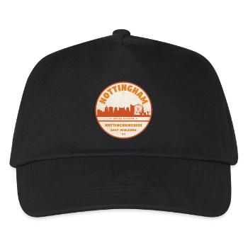 Nottingham Skyline Badge - Kids’ Baseball Cap - black - Front