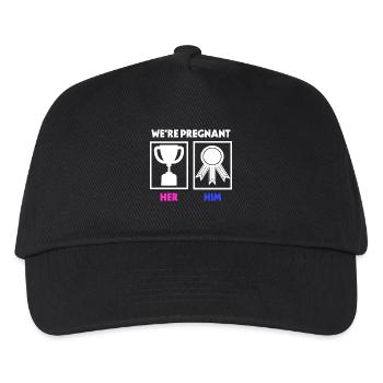 Parent Pregnancy Statement Pregnant - Kids’ Baseball Cap - black - Front