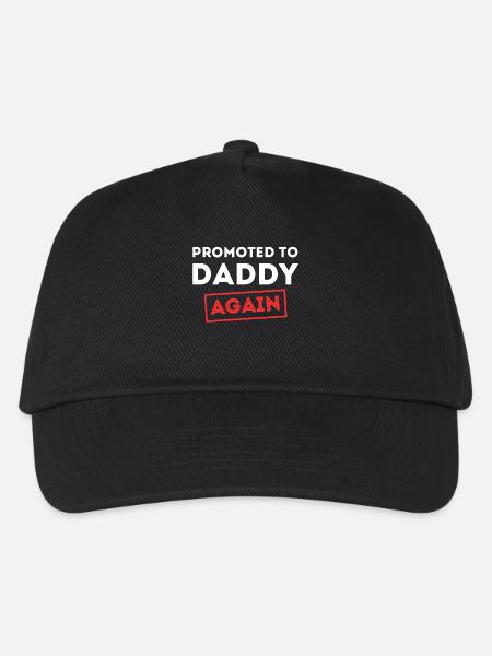 Schwanger Papa Familienglück Eltern Statement - Kinder Basecap - Schwarz