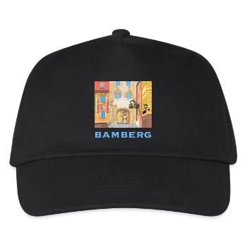 Bamberg, Town Hall, Bavaria, Germany, drawing - Kids’ Baseball Cap - black - Front
