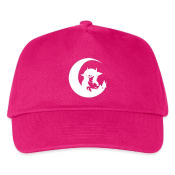 Mangastil, Teufelin mit Mondsichel - Kinder Basecap - Fuchsia - Vorne