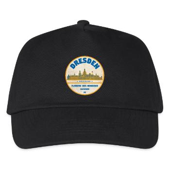 Dresden Skyline Vintage Label - Kids’ Baseball Cap - black - Front