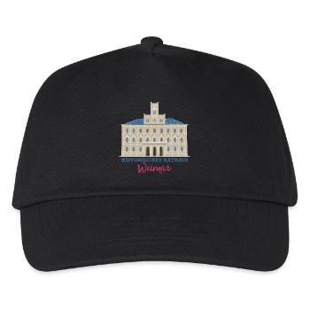 Weimar, Historisches Rathaus, Deutschland - Kinder Basecap - Schwarz - Vorne