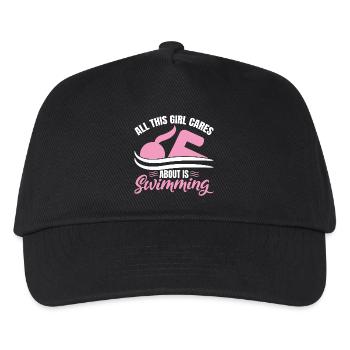 Swimmers Girls - Kids’ Baseball Cap - black - Front