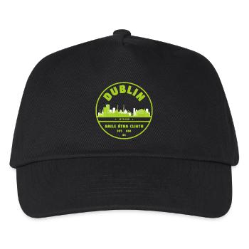 Dublin Skyline Stempel - Kinder Basecap - Schwarz - Vorne