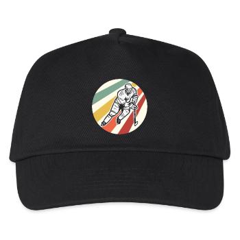 Eishockey - Kinder Basecap - Schwarz - Vorne