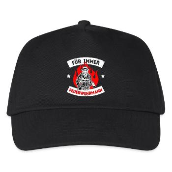 Firefighter Statement Lifesaver Fire Brigade - Kids’ Baseball Cap - black - Front