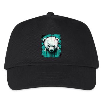 Ours polaire en colère - Casquette de baseball Enfant - noir - Devant