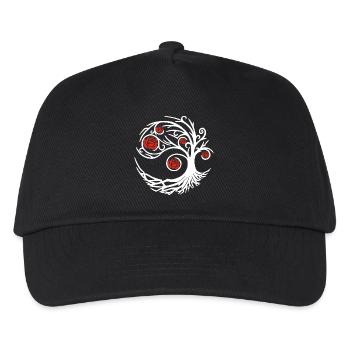 Strange white rose - Kids’ Baseball Cap - black - Front