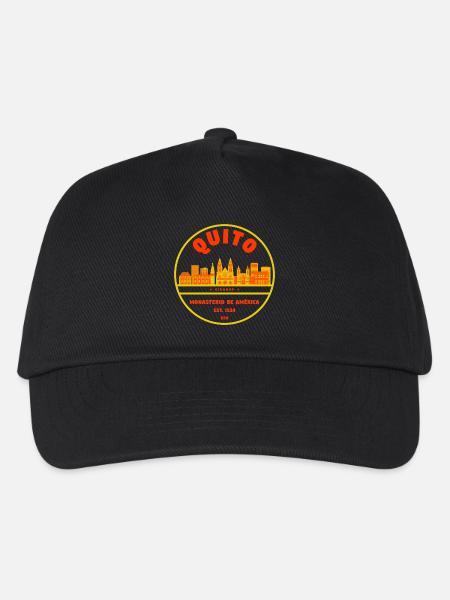 Quito Skyline Badge Monasterio América - Kinder Basecap - Schwarz
