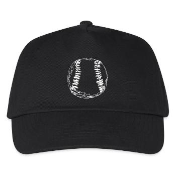 Baseball - Kinder Basecap - Schwarz - Vorne
