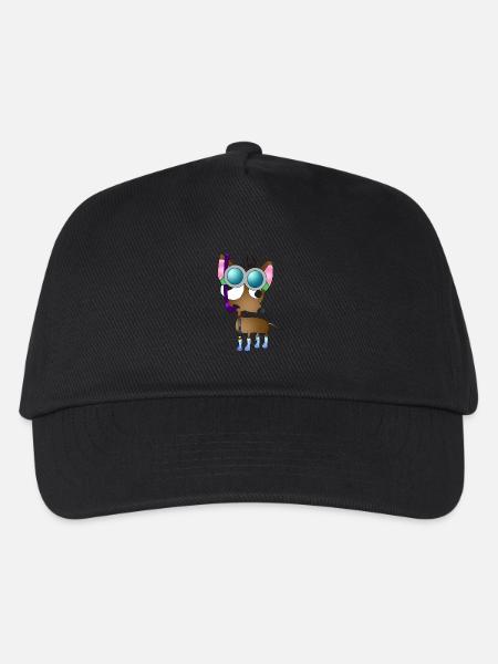 Abnoe Chihuahua - Kinder Basecap - Schwarz