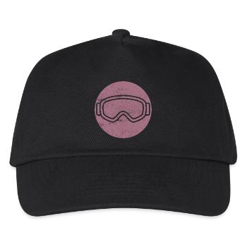 Ski - Ski holiday and skiing retro - Kids’ Baseball Cap - black - Front