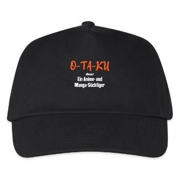 Manga Statement Japan Popkultur Otaku Anime - Kinder Basecap - Schwarz - Vorne
