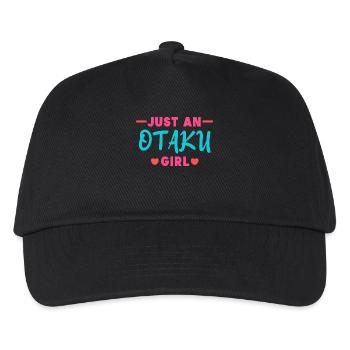 Popkultur Japan Anime Manga Herz Statement - Kinder Basecap - Schwarz - Vorne