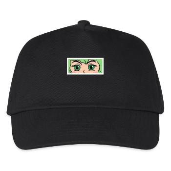 Anime Zeichentrick Comic Manga Cosplay Nerdy - Kinder Basecap - Schwarz - Vorne