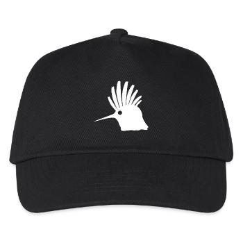 beliebte tierprints, Wiedehopf Kopf - Kinder Basecap - Schwarz - Vorne