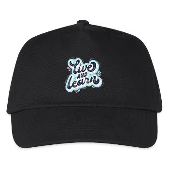 Vivre et apprendre - Casquette de baseball Enfant - noir - Devant