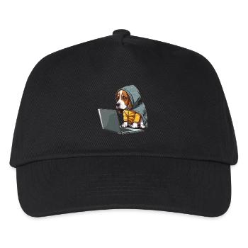 Chien codeur - Casquette de baseball Enfant - noir - Devant