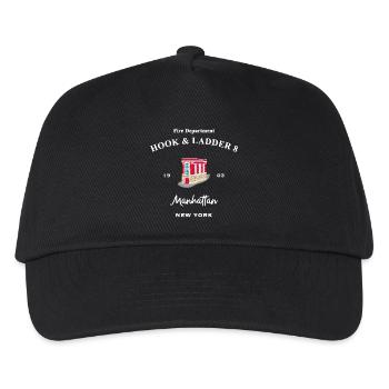 New York, Manhattan, Fire Department, Hook & Ladder 8 - Kids’ Baseball Cap - black - Front