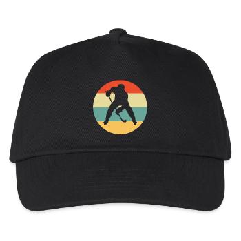 hockey, ice hockey, ice hockey - Kids’ Baseball Cap - black - Front