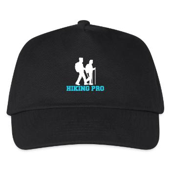 Wanderer Bergwanderung Wandern Wanderung Statement - Kinder Basecap - Schwarz - Vorne