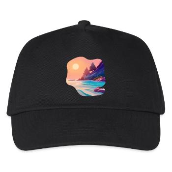 Sunrise Sea Island Holiday - Kids’ Baseball Cap - black - Front