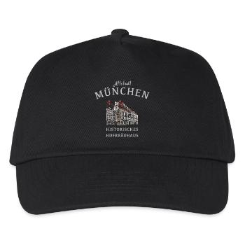 Historisches Hofbräuhaus München, Bayern - Kinder Basecap - Schwarz - Vorne