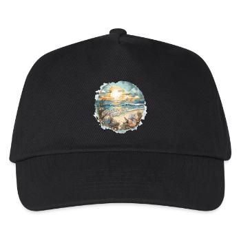 Strandtraum - Kinder Basecap - Schwarz - Vorne