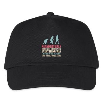 Néandertalien Anthropologue préhistorique - Casquette de baseball Enfant - noir - Devant