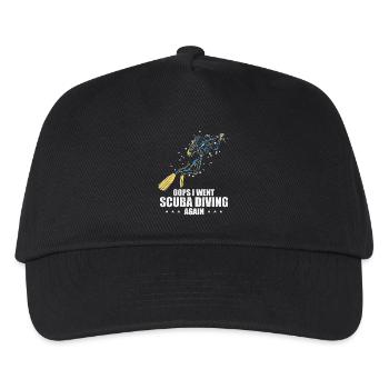 Scuba Diving Tauchgang Design - Kinder Basecap - Schwarz - Vorne