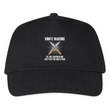 Knife Making Blacksmith Design - Kids’ Baseball Cap - black - Front