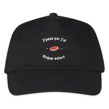 J peux pas j ai Disque volant - Casquette de baseball Enfant - noir - Devant