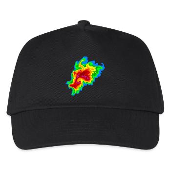 Joplin Superzelle, Tornado, Radar, Sturmjäger - Kinder Basecap - Schwarz - Vorne