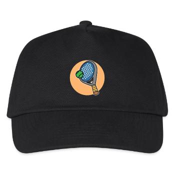 Rackets Balls Padel Sport Player Padel Game - Kids’ Baseball Cap - black - Front