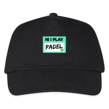Leisure Padel Player Padel Game Balls Statement - Kids’ Baseball Cap - black - Front