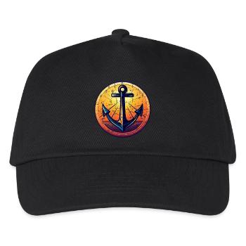 Anchor Sunset Red Colors - Casquette de baseball Enfant - noir - Devant