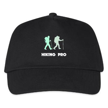 Hike Statement Mountain Hiking Hiking Mountain Peaks - Kids’ Baseball Cap - black - Front