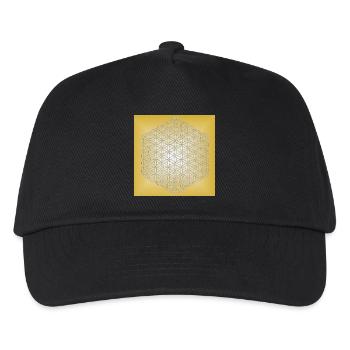 Fleur de Vie argent - 5ème dimension - Casquette de baseball Enfant - noir - Devant