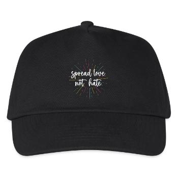 Pride Month - Spread Love Not Hate - Kids’ Baseball Cap - black - Front