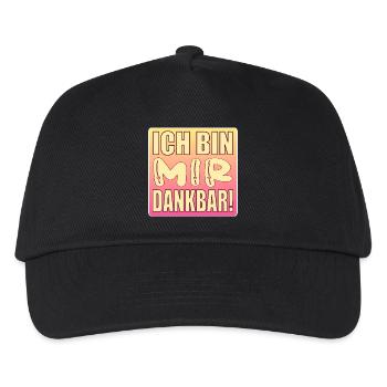 Ich bin mir dankbar - Selbstwert - Kinder Basecap - Schwarz - Vorne