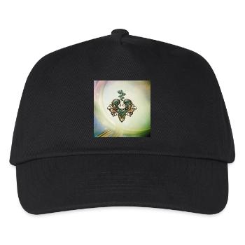 Wunderbares, elegantes Herz - Kinder Basecap - Schwarz - Vorne