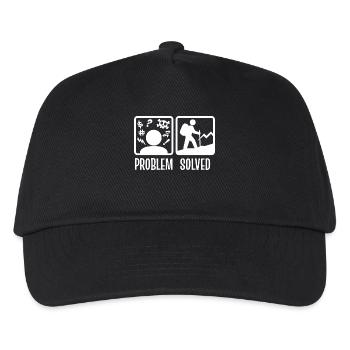 Bergwandern Wanderung Wandern Statement Klettern - Kinder Basecap - Schwarz - Vorne