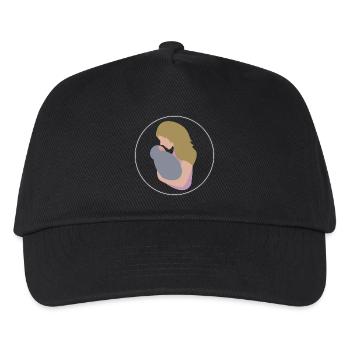 Mutter und Kind - Kinder Basecap - Schwarz - Vorne